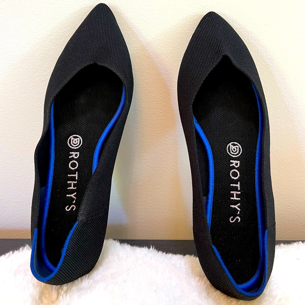 Rothy’s Solid Black, The Point Style flats